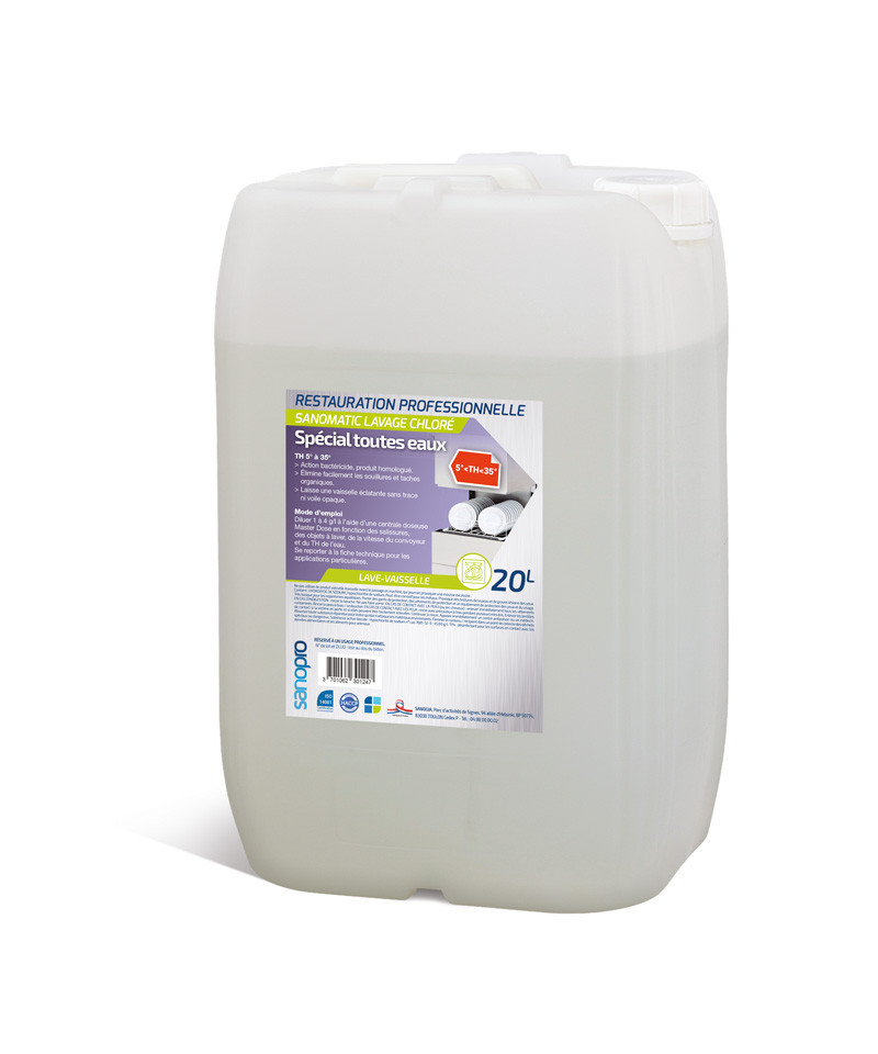 SANOMATIC LAVAGE CHLORE - 20L