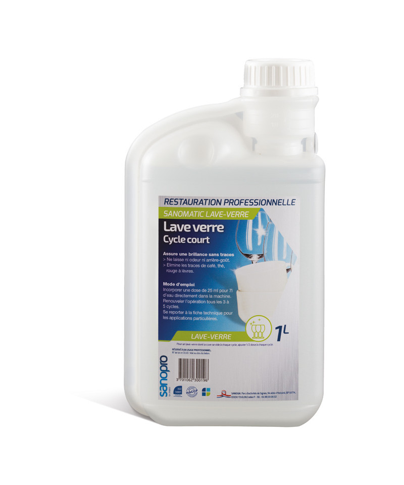 SANOMATIC LAVE VERRES - 1L DOSEUR