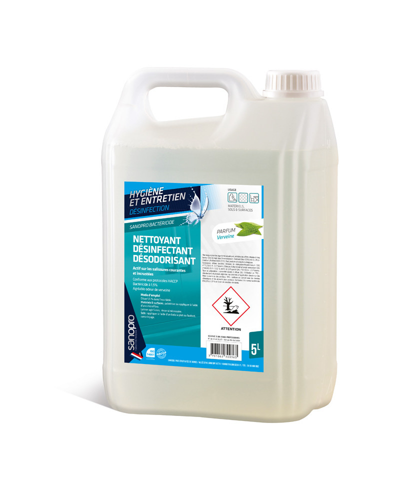 SANOPRO BACTÉRICIDE VERVEINE - 5L