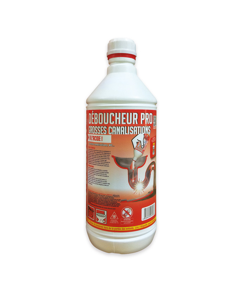 DÉBOUCHEUR CANALISATION ACIDE - 1L