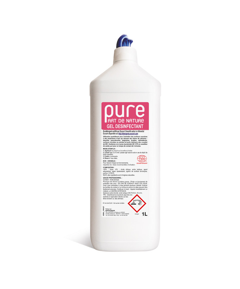 Eparcyl gel wc detartrant organique biodegradable 750ml - Tous les produits  nettoyants spécialisés - Prixing