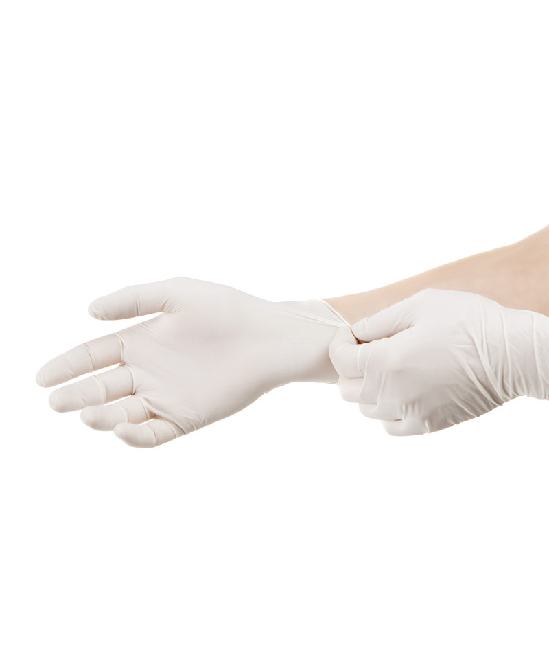 GANTS LATEX NON POUDRE - Taille L : 8/9 (x100)