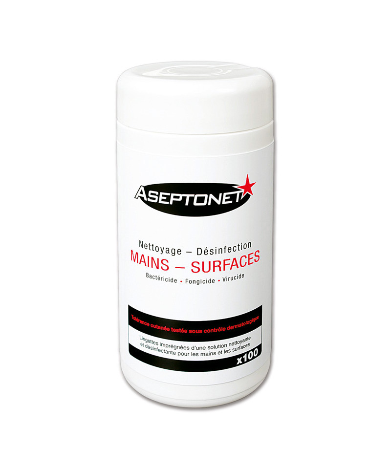 LINGETTES DESINFECTANTES POLYVALENTES - (x100)