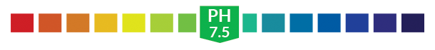 Indicateur pH : 7,5